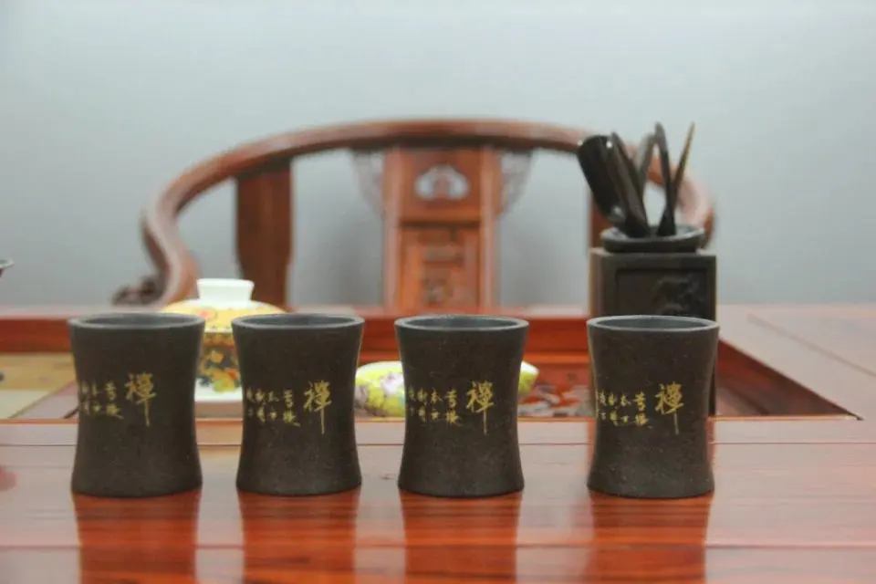 Чайная чашка исинь растушеванная руда Бриллиантовая маленькая Zen означает около