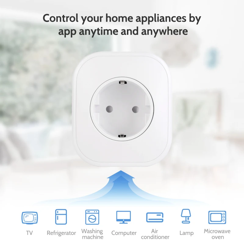 Wi-Fi умная розетка 10А ЕС Великобритания вилка мобильное приложение Дистанционное управление USB умный голосовой переключатель синхронизации работа для Amazon Alexa Google Home IFTTT