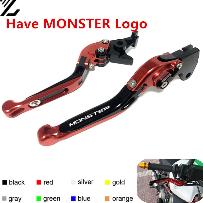 

For DUCATI MONSTER S4 S4R 900/1000 MS4/MSR M900/M1000 2000-2006 CNC Adjustable Folding Extendable Motorcycle Brake Clutch Levers