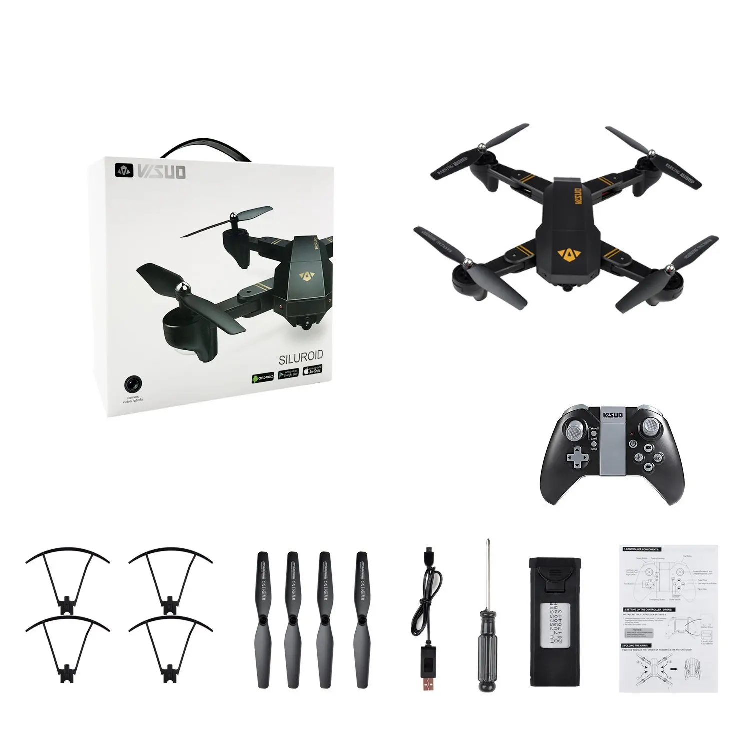 XS809W Camera Drones Self Mini Foldable Air Selfie Drone RC Quadcopter RTF WiFi FPV Altitude Hold Vs Eachine E58 |