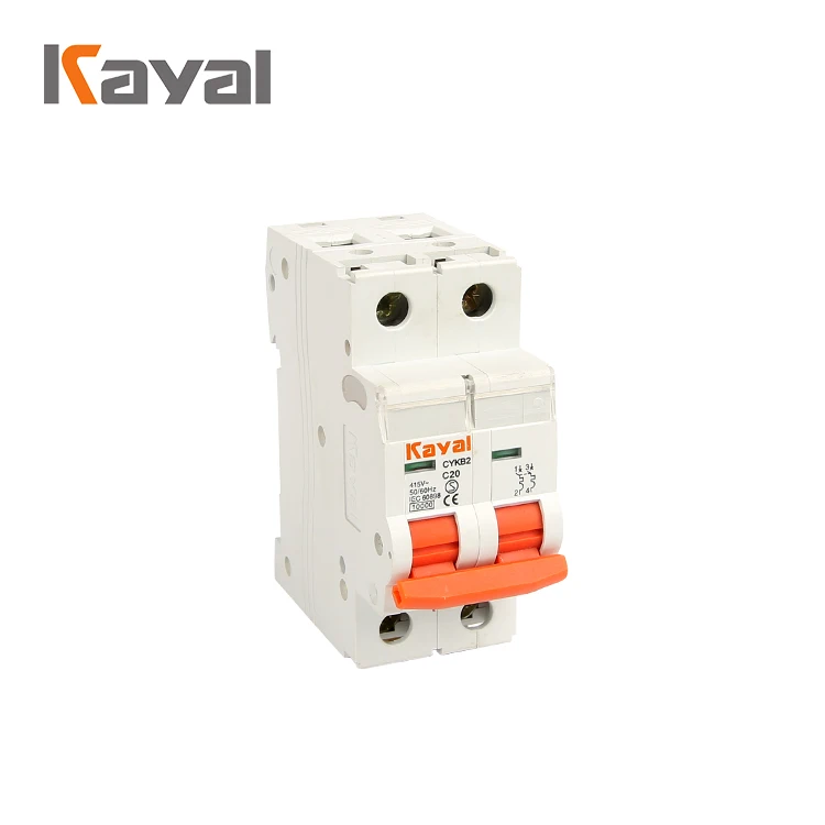 Genuinel Kayal C65 1 2 3 4 P Тип C Мини автоматический выключатель 20A 16a 32a разъем типа |