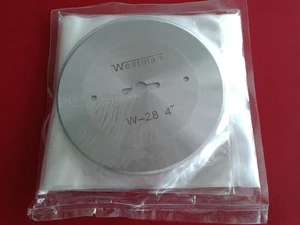 Industrial sewing machine blade WESTMAN round knife cutting machine blade 4" W-28; circular knife blade 108MM