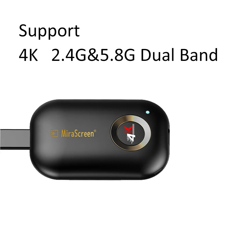 Support 4K 2.4G 5G ТВ-палка Mirascreen G9 Plus 5G 4K Беспроводная для HDMI для Android fire для airplay для netflix для Miracast Wifi донгл зеркало - Цвет: Support 4K 2.4G 5G