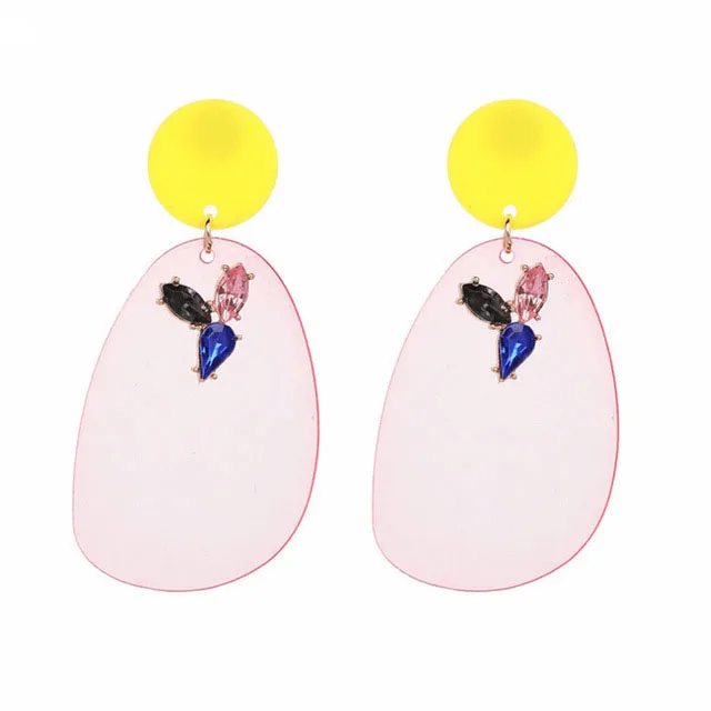 MESTILO новый богемный большие геометрические красочные акриловые серьги для Для