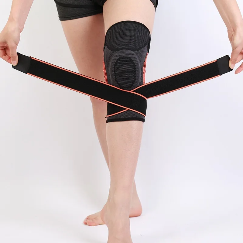 Наколенник с силиконовой подкладкой 1 шт. регулируемый Противоскользящий