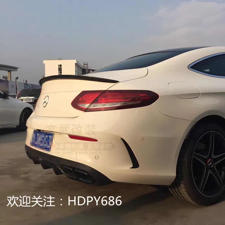Подходит для Mercedes Benz C w205 C43 AMG coupe углеродное волокно воздушный нож