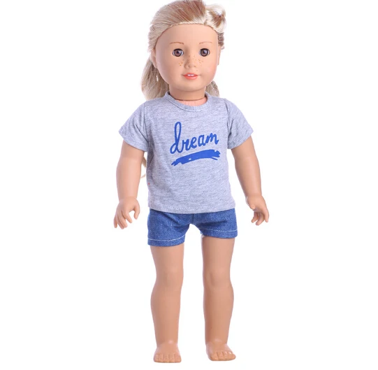 Кукольная одежда рубашка и юбка 45 см аксессуары для новорожденных|american girl doll