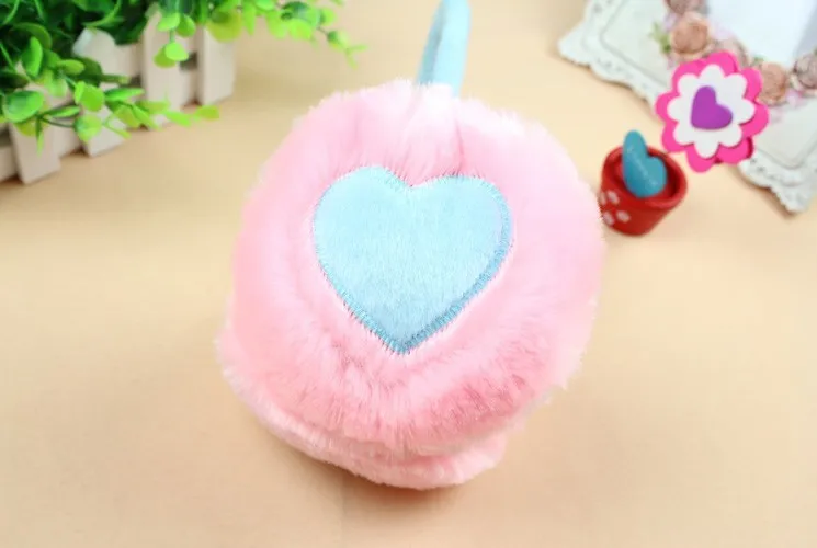Free Shipping 5pc/lot new style earmuff protective ear cover heart-shaped | Аксессуары для одежды