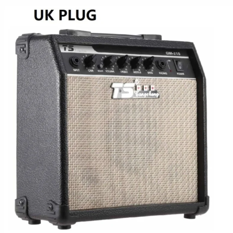 UK PLUG GM-215 15 Вт Электрогитары усилитель гитарный усилитель искажения с 3-полосный " Динамик гитары Запчасти и аксессуары - Цвет: UK PLUG