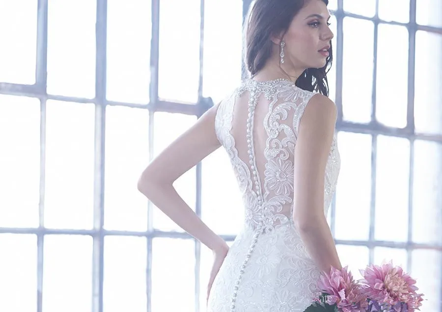 Vestido де noiva casamento Новый Sexy Свадебные Платья 2016 V-Образным Вырезом Без Рукавов