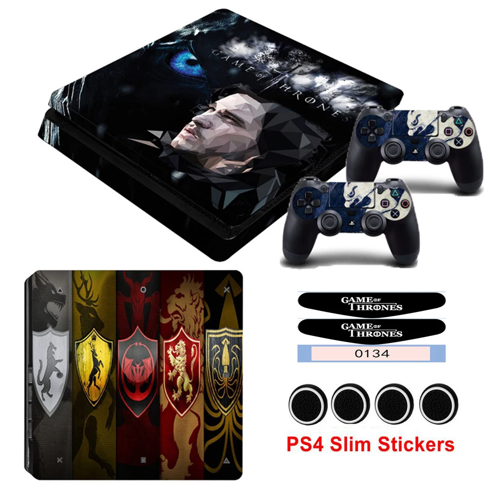 Игра престолов Обложка игра Кожа Наклейка для Playstation 4 PS4 тонкая консоль наклейки 2