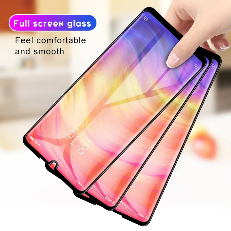 Закаленное стекло 5D на весь экран для Xiaomi Redmi 7 Note Pro полное покрытие изогнутая