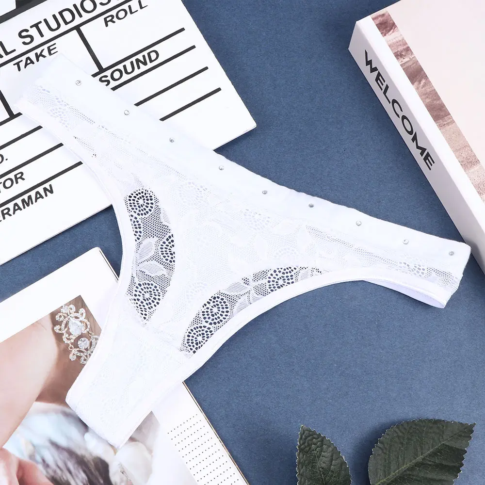 Модные сексуальные женские кружевные стринги с треугольным вырезом нижнее белье