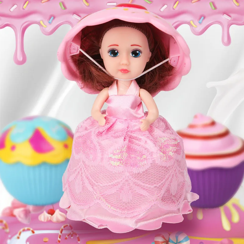 1 шт. Мини Kawaii мультфильм прекрасный кекс принцесса кукла трансформированная