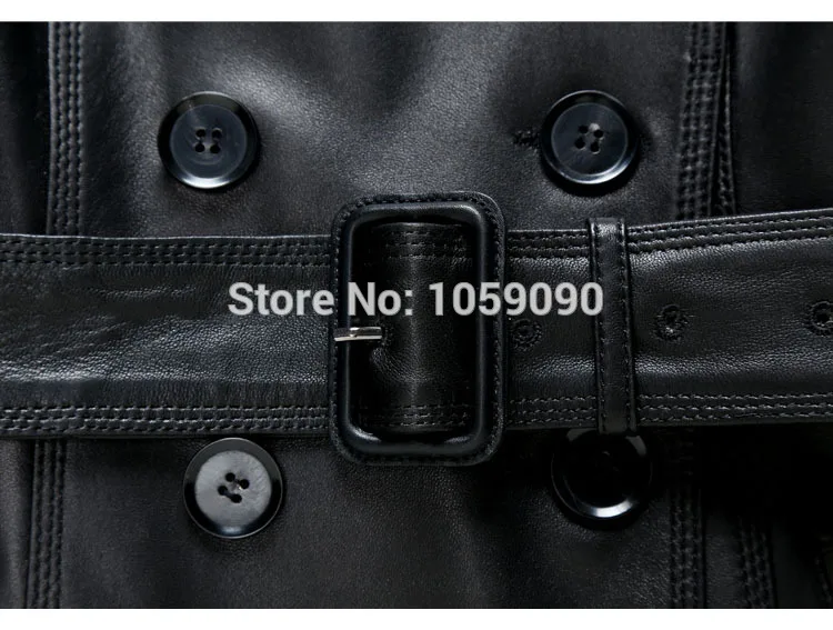 Женский двубортный тренчкот из 2017 натуральной овечьей шкуры модельное пальто