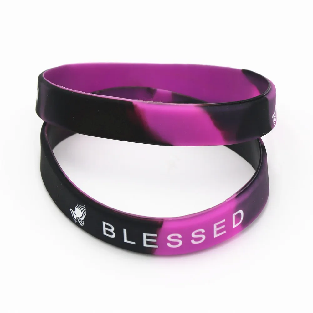 LUKENI 1 шт. Новый благословил Wristband Силикона леггинсы спортивные штаны микс Цвет