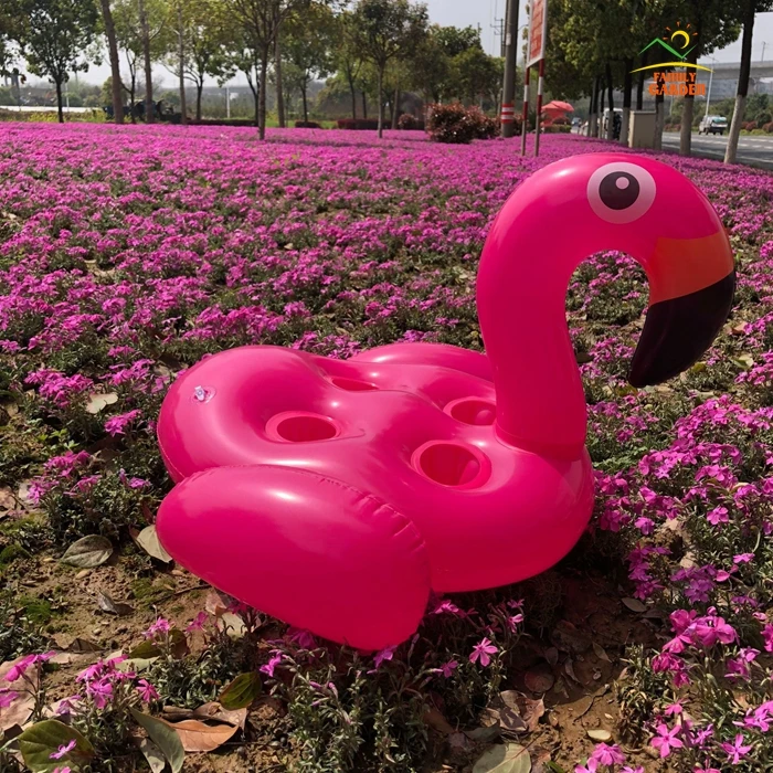 Надувной фламинго с 4 отверстиями подставка для чашки ананас арбуз плавательные