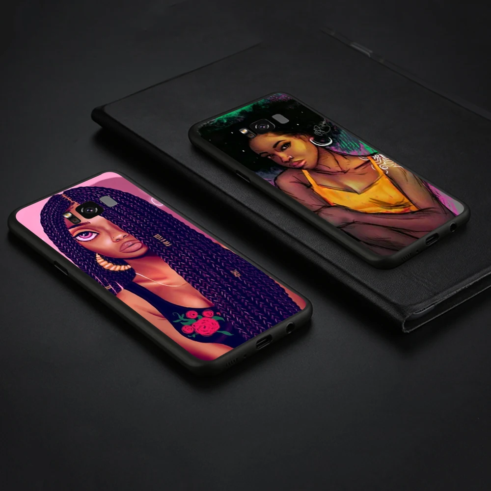 Мягкий ТПУ чехол для телефона Lavaza Black Girl Magic Melanin Poppin Samsung Galaxy A10 A30 A40 A50 A70 M10 M20 M30