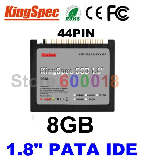 L Kingspec 1.8 &quotPATA IDE 44PIN SSD Solid State Disk 8 ГБ 2 C Жестких Дисков ноутбуков Для IBM X40 X41 X41T
