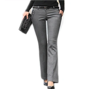 Новинка 2021 весна лето осень женские прямые Костюмные брюки со средней талией Черные Серые брюки рабочая одежда деловые офисные брюки для женщин