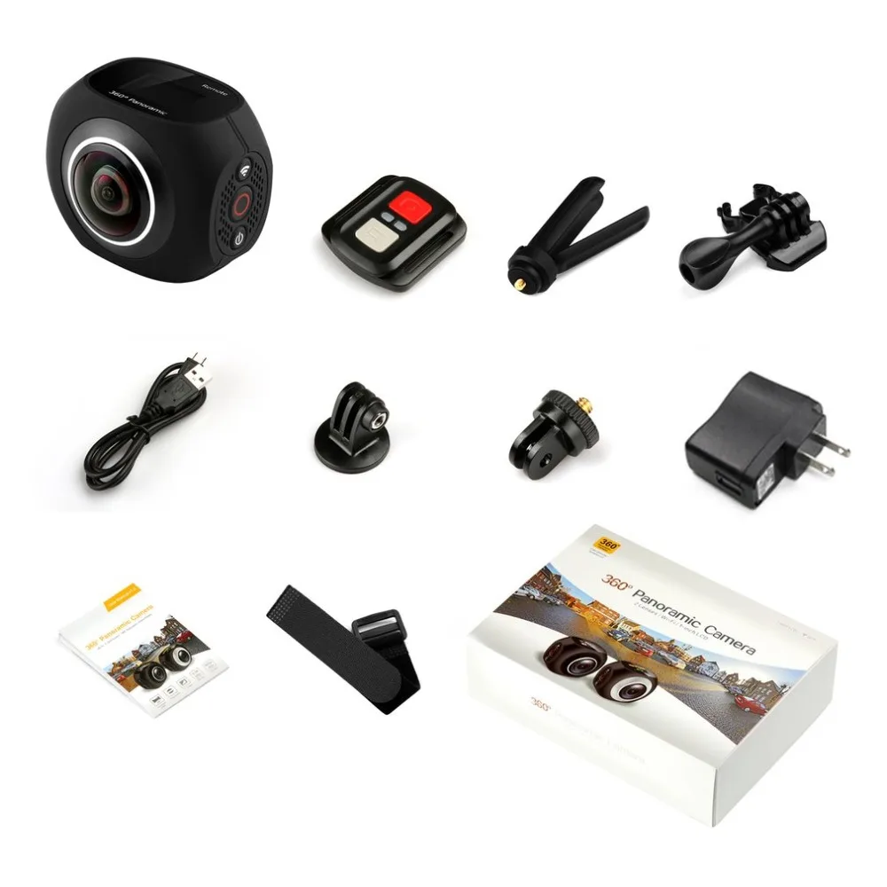 Volemer панорамная видеокамера 360 градусов VR HD 4K Высокое разрешение Wifi UHD