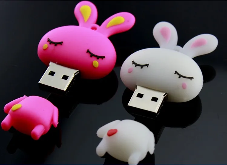 USB флеш накопитель Rabbit 32 ГБ/8 ГБ/16 ГБ 2 0 64 ГБ/128 ГБ/диск на кнопке/Флешка Creativo 512 256