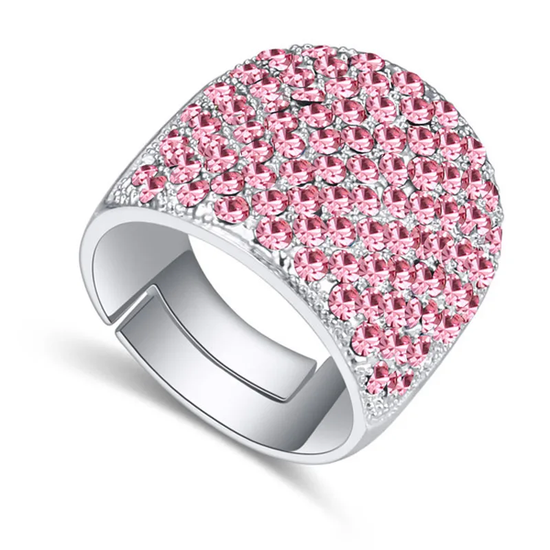 Распродажа 11 регулируемые кольца из австрийского хрусталя лучший подарок для