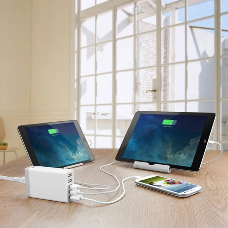 USB адаптер для быстрой зарядки 40 Вт 5 В 8 А портов iPhone 7 6 6S Plus SE Samsung Huawei|quick usb charger|us