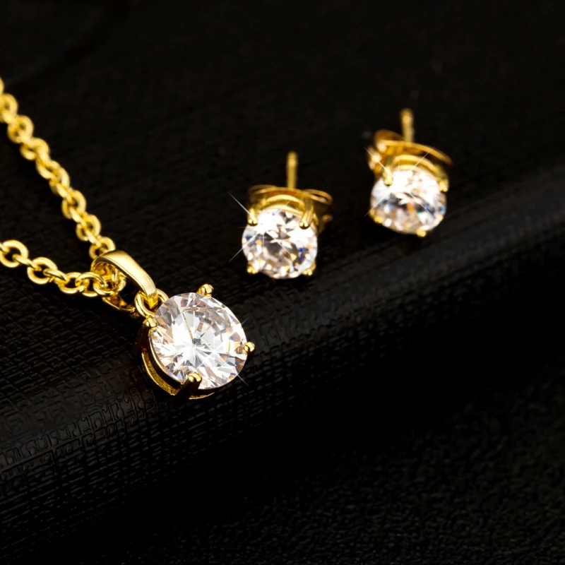 Серьги пусеты для женщин и девочек маленькие серьги 6 мм цвета: желтый золотой