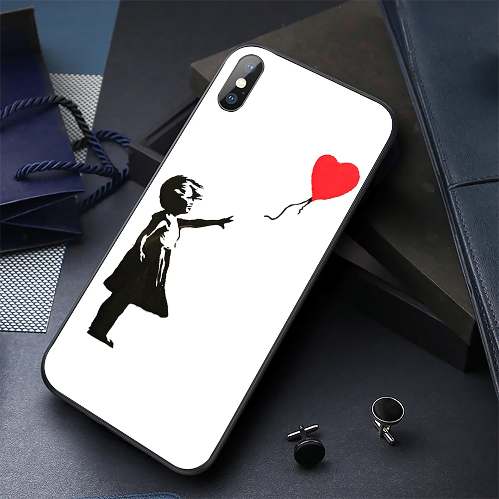 Black Soft TPU Case Pattern Back Phone Cover for iphone xr case Telefon Shell iPhone 8 Plus xs max Cases |