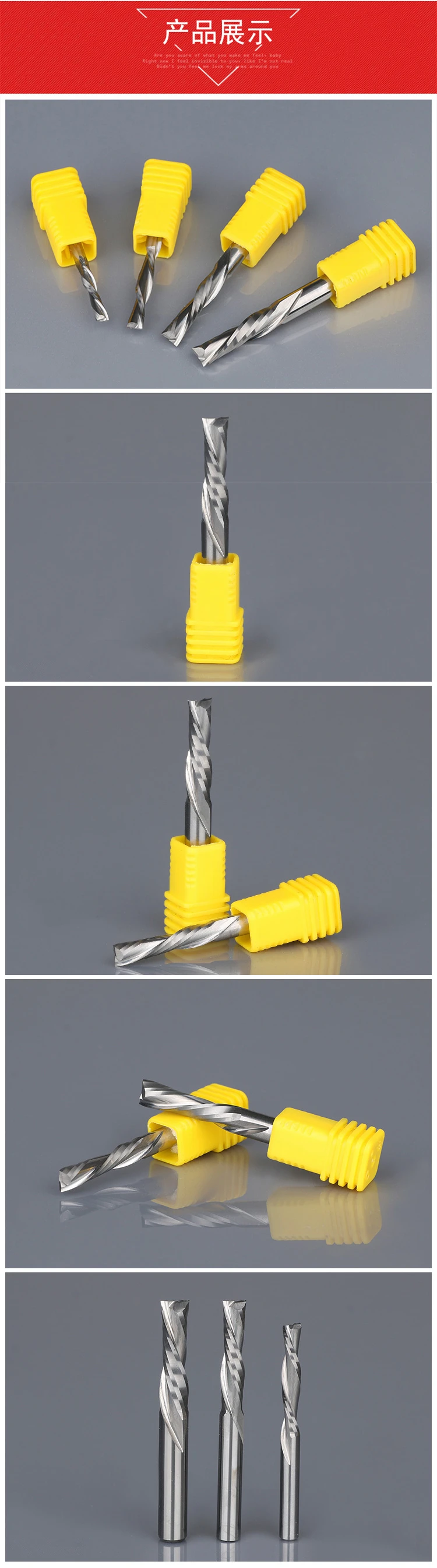 2PCS-3.175mm* 17mm, твердый карбид cnc Концевая мельница, деревообрабатывающий Вольфрам стальной роутер бит, 2 Флейта Левая спираль вниз резки фреза