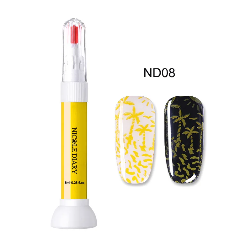NICOLE DIARY 8ml Nail Polish Stamp Stamping Art Varnish Printing varnish for DIY | Красота и здоровье