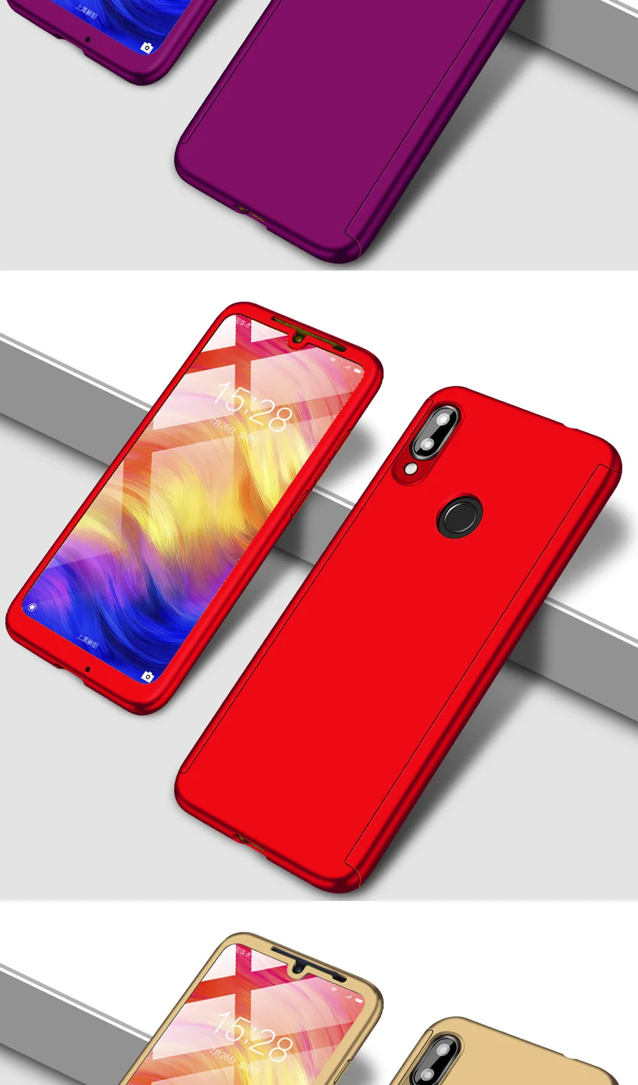 360 Полное покрытие Защитный чехол для samsung A30 A50 A40 A70 A10 Galaxy S10 S9 S8 плюс S7Edge S10E Жесткий ПК чехол для Note 8 9 Coque