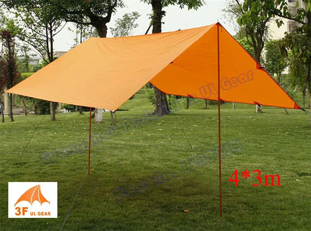 3F UL Gear 4*3m 210T с полиуретановым покрытием открытый большой брезент высокое