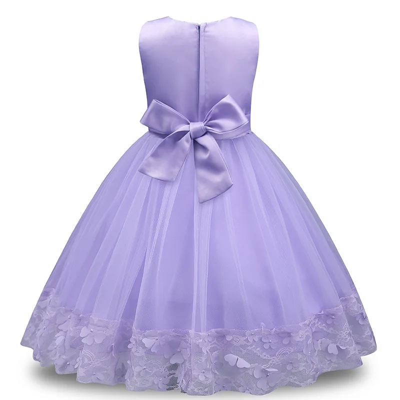 Детская одежда костюм однотонные Детские праздничные платья принцессы без