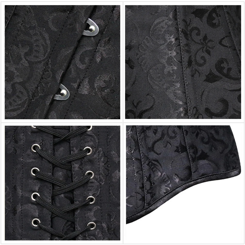 Женский корсет двойной 26 стальной с косточками длинный бюстгальтер для талии