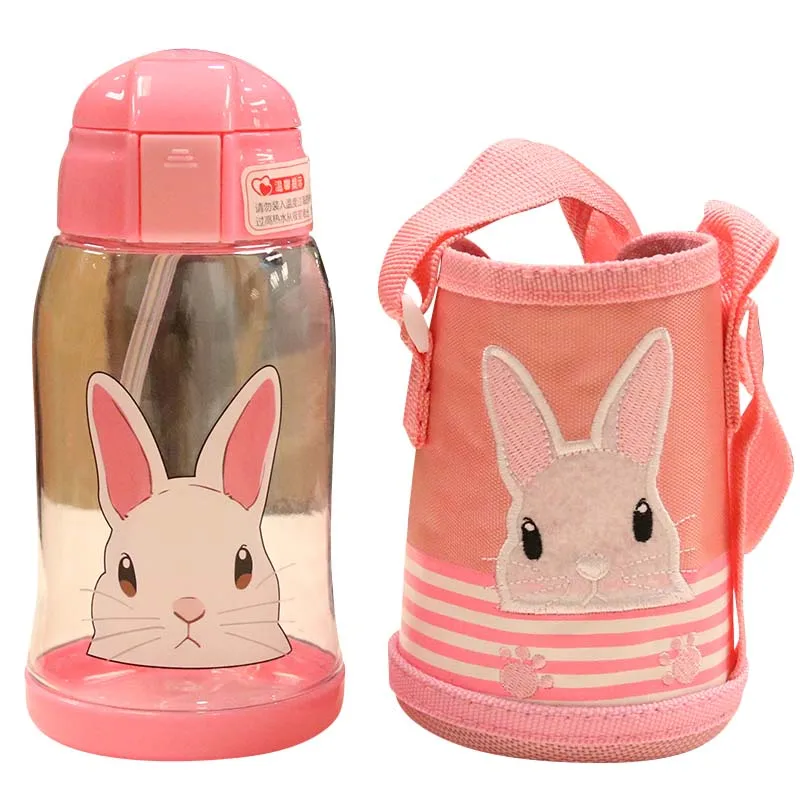 Бутылки для воды с крышкой и соломинкой портативный Детский шейкер спорта