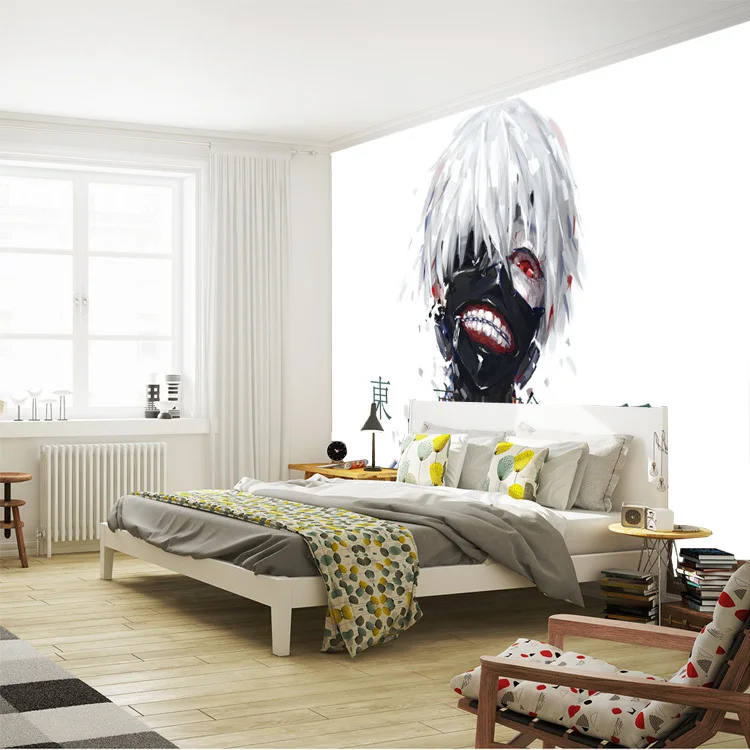 Японские Аниме фото обои Токийский Гуль 3D шелк настенная живопись искусство для