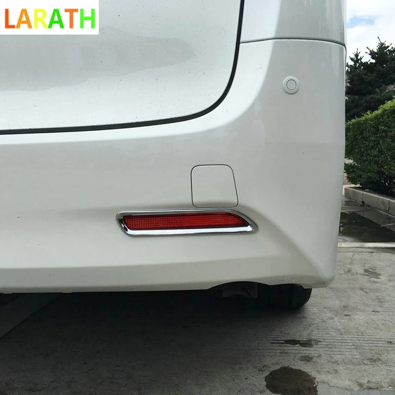 Для Toyota Alphard Vellfire 2015 2016 ABS хромированный задний противотуманный фонарь абажур для