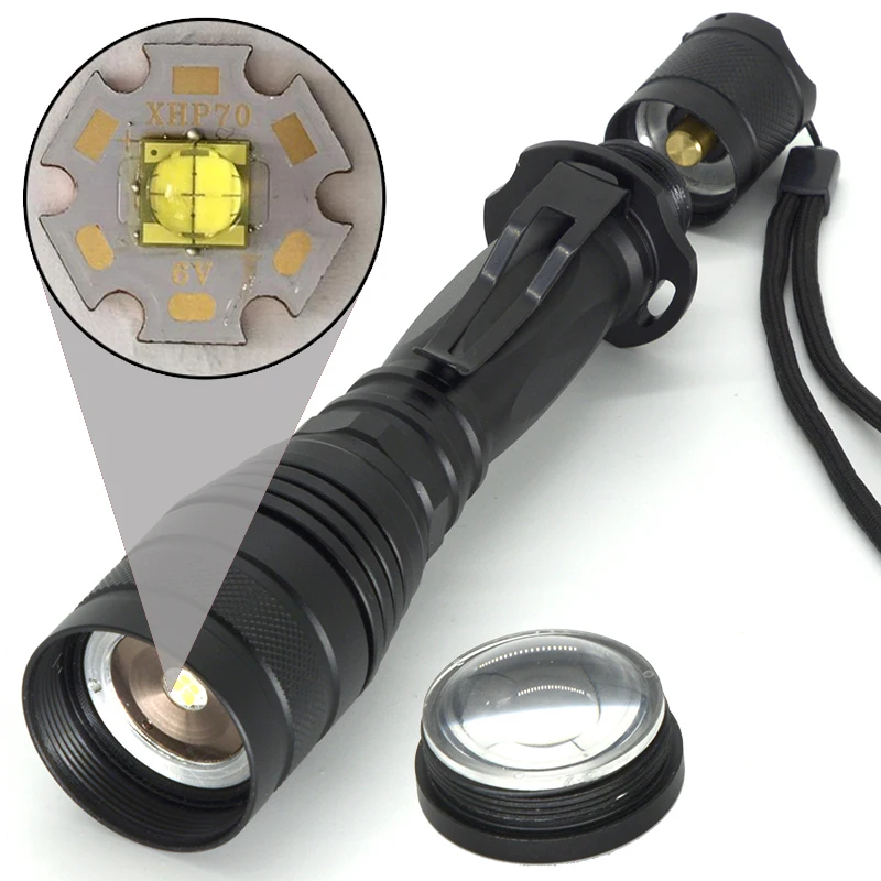 Z20Litwod оригинальный CREE XLamp XHP70.2 32 Вт 3200lm Мощный тактический светодиодный фонарик