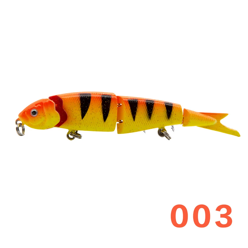 003 Hunthouse рыболовные жесткие приманки шарнирная приманка swimbait 4 секции 4 рыболовные приманки 120 мм тонущий окунь Щука de peche leurre - Цвет: 003