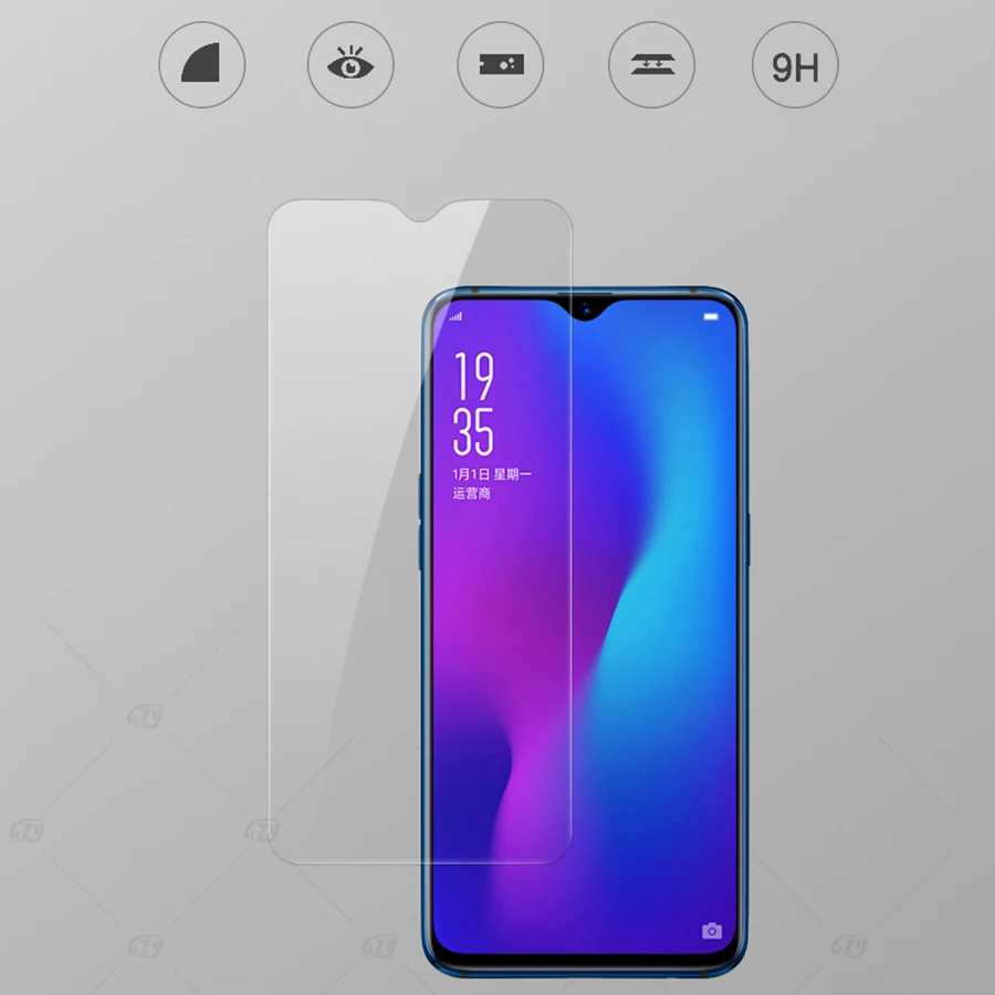 2.5D 9H закаленное стекло для OPPO F11 Pro A1K A5S A3s F5 youth A83 F9 R17 R15 Realme 3 2 Защитная пленка