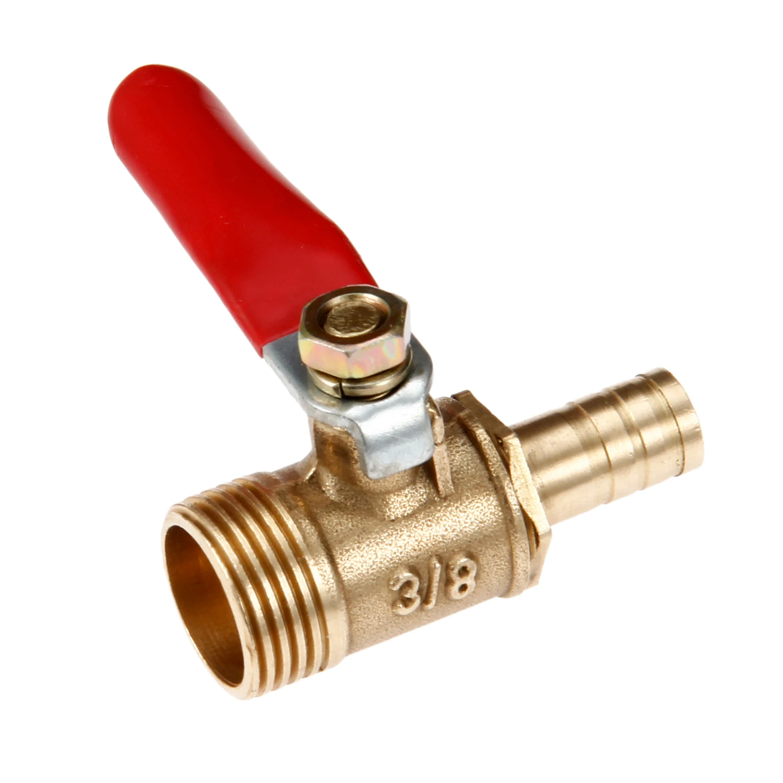 1 шт. латунный шаровой кран 1/4 дюйма 3/8 с женской на 6/8/10 мм прямой зазубренный
