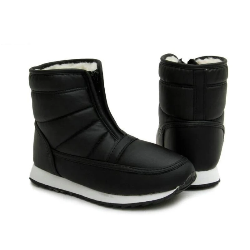 Русские теплые зимние мужские ботинки Мужская обувь больших размеров Плюшевые