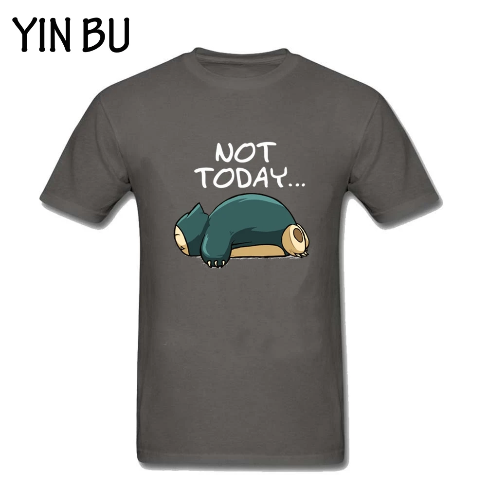 Футболки Snorlax Покемон кроссовер Zelda Poke Not Today мужские белые футболки с короткими