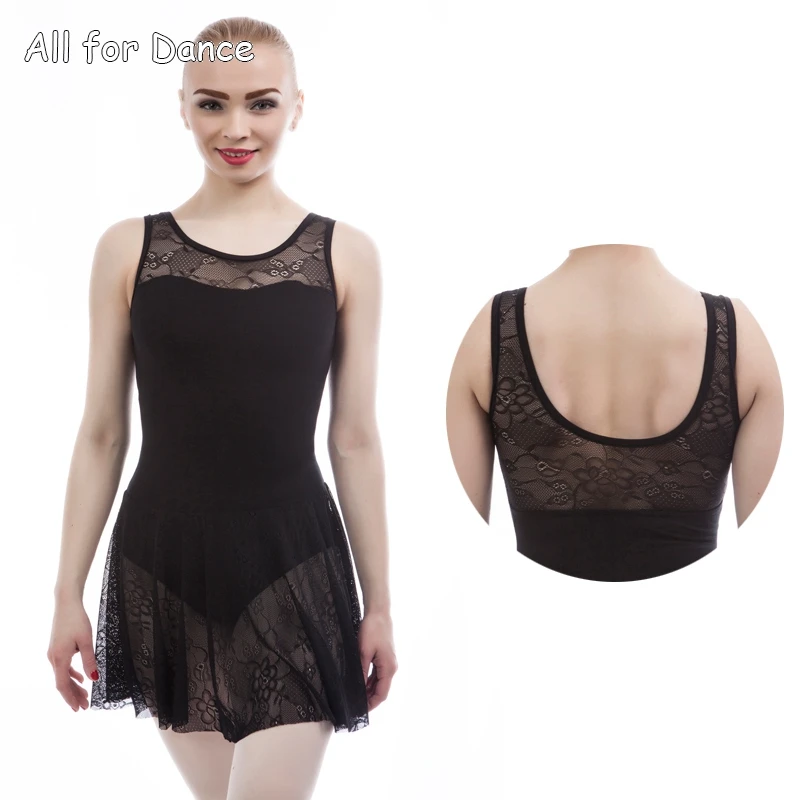 Женское цельнокроеное платье с рукавами балетками и юбкой|skirted leotard|ballet dance skirtballet