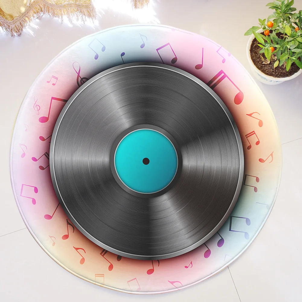 Zeegle Disc Printed Round Carpet For Living Room Children Bedroom Rugs Baby Carpets Computer Chair Floor Mats Cloakroom | Дом и сад