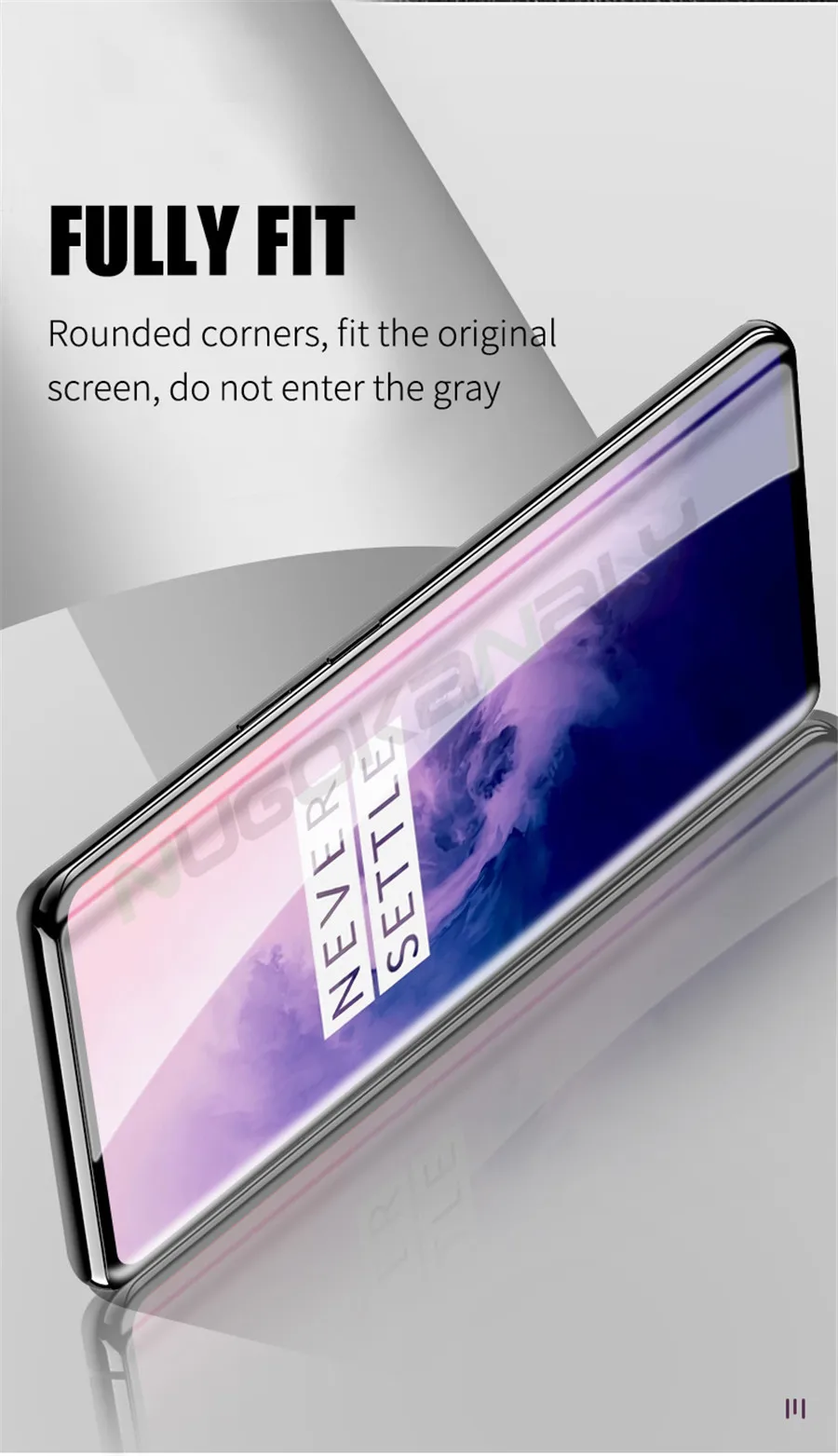 3D изогнутое полное покрытие из закаленного стекла для Oneplus 7 Pro Защита экрана для One plus 7 Pro стеклянная защитная пленка