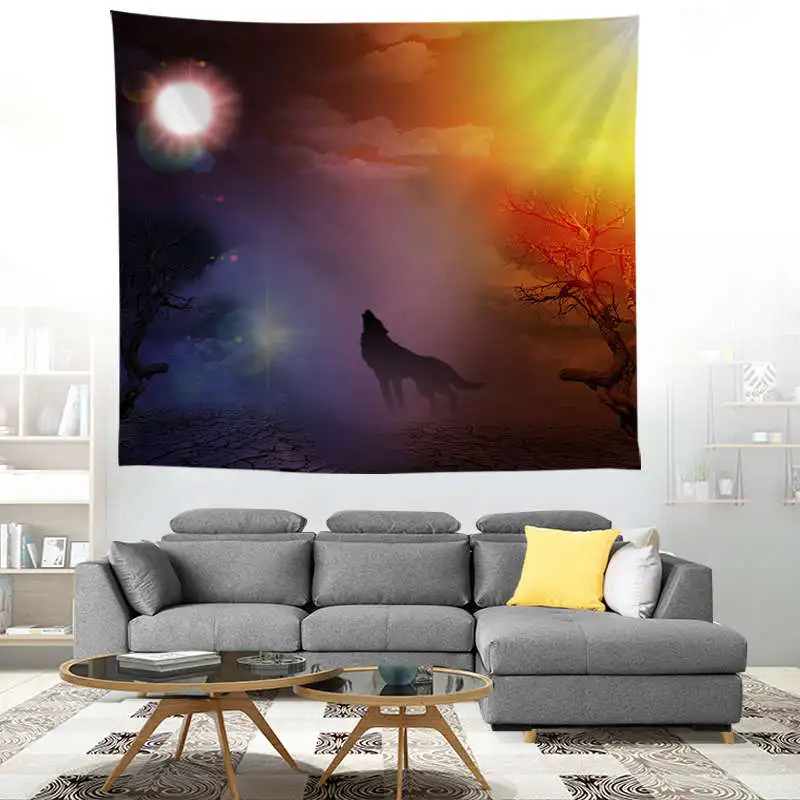T048-17 ZEIMON психоделическая настенная Ткань Гобелен 3D красное облако галактика покрывало покрытие для общежития домашняя комната настенный Декор коврик Текстиль - Цвет: T048-17