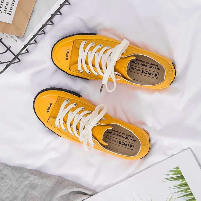 Модная парусиновая обувь Новинка весны 2019 года модная женская повседневная